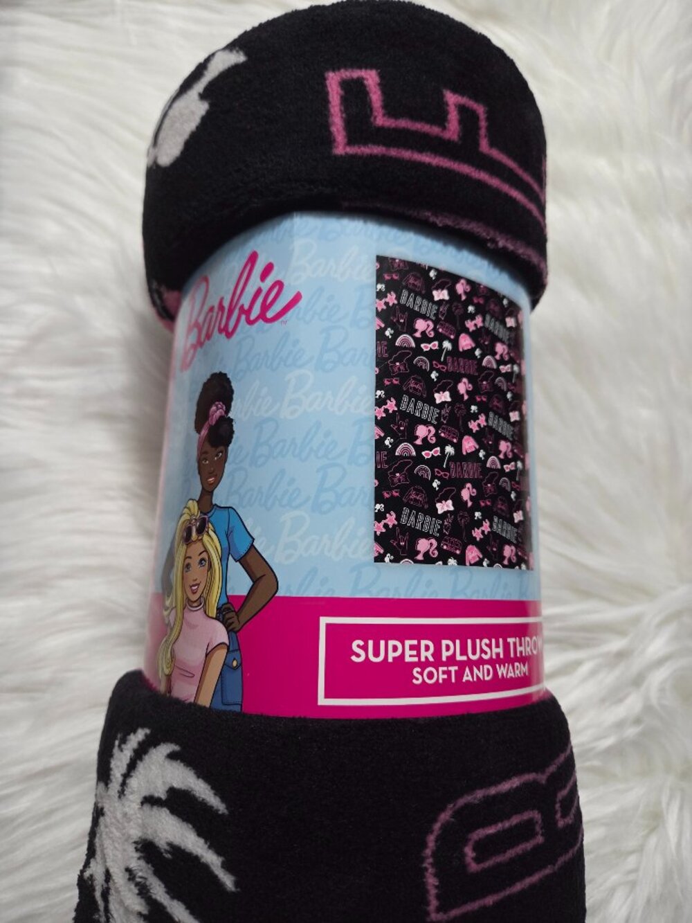 Barbie Plush Throw Blanket